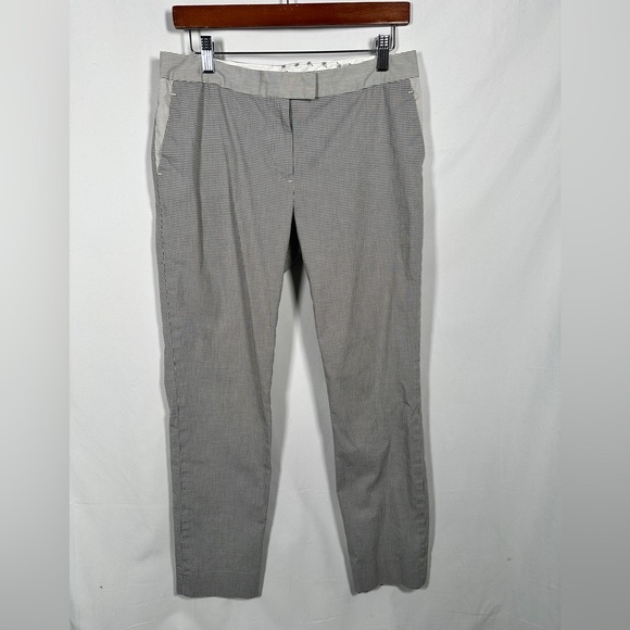 Brooks Brothers tailored stretch cotton gingham ankle pants size 6 - Picture 2 of 12